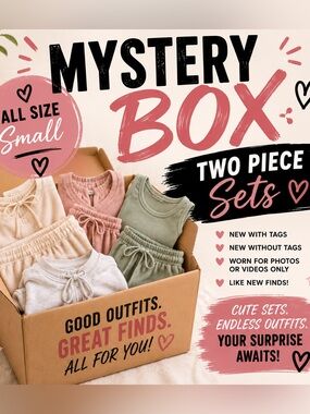 Mystery Two-Piece Lounge Set - Green, Pink, Cream Options